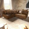 Ecksofa Clovis Braun Antik Optik Ottomane Links Modulsofa