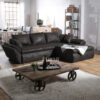 Ecksofa Loana 275x185 cm Anthrazit Ottomane variabel