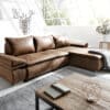 Ecksofa Gitano 300x175 Braun Antik Optik Schlaffunktion