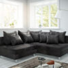 Ecksofa Clovis Anthrazit Antik Optik Ottomane Rechts Modulsofa