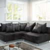 Ecksofa Clovis Anthrazit Antik Optik Ottomane Links Modulsofa