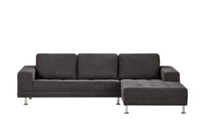 smart Ecksofa dunkelgrau - Webstoff Garda