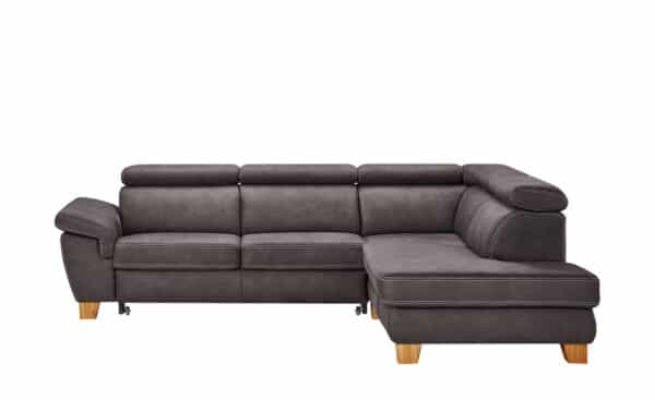 Ecksofa braun - Mikrofaser Indra