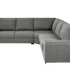Ecksofa anthrazit - Webstoff