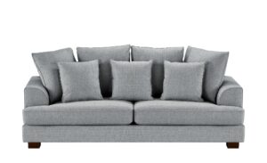 SOHO Sofa hellgrau - Webstoff Franka