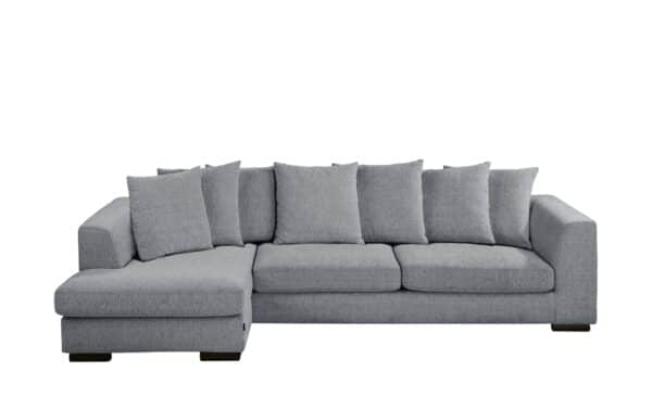 SOHO Ecksofa hellgrau - Webstoff Paulina