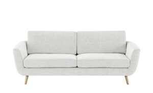 SOHO Sofa weiß - Webstoff Smilla