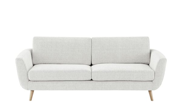 SOHO Sofa weiß - Webstoff Smilla