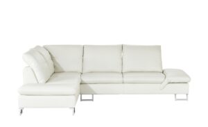 W.SCHILLIG Ledersofa  creme - Leder Saraa