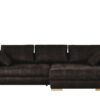 bobb Ecksofa dunkelbraun - Microfaser Caro