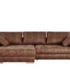 bobb Ecksofa cognac - Mikrofaser Caro