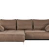 bobb Ecksofa mit Boxspringpolsterung braun - Mikrofaser Filis de Luxe