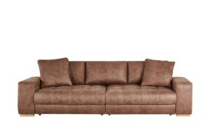 bobb Big Sofa cognac - Microfaser Caro