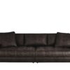 bobb Big Sofa dunkelbraun - Microfaser Caro