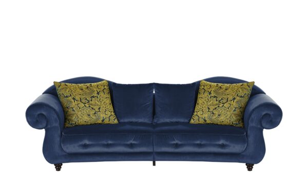 Design Big Sofa blau - Mikrofaser