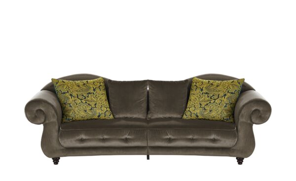Design Big Sofa braun - Mikrofaser
