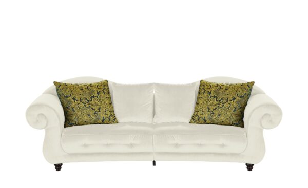 Design Big Sofa creme - Mikrofaser