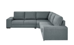 Ecksofa graublau - Webstoff