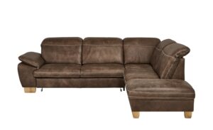 meinSofa Leder-Ecksofa braun - Leder Raica