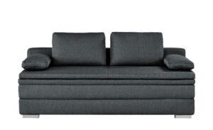 medium Boxspring-Schlafsofa grau - Webstoff Daphne