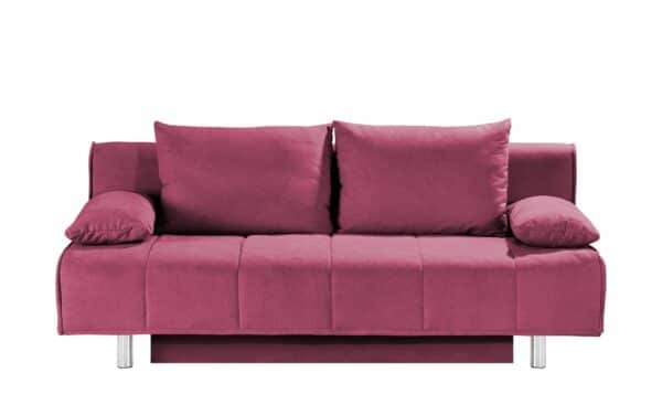 smart Schlafsofa bordeaux - Webstoff Alina