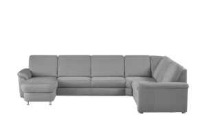 meinSofa Wohnlandschaft grau - Mikrofaser Rita