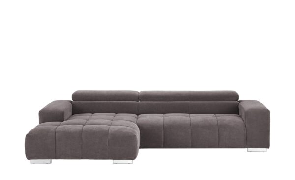 uno Ecksofa taupe - Mikrofaser Origo