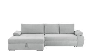 smart Ecksofa grau - Flachgewebe Infinity