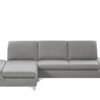 W.SCHILLIG Ecksofa grau - Webstoff Saraa