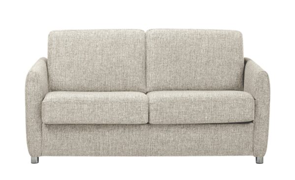 Betty Schlafsofa mit Faltbettfunktion beige - Webstoff Betty