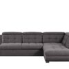uno Ecksofa  grau-braun - Mikrofaser Elias