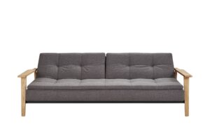 Design-Schlafsofa dunkelgrau - Webstoff