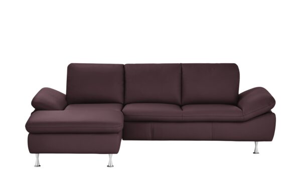 smart Ecksofa bordeaux - Leder Omega