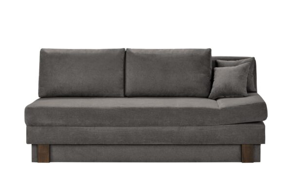 smart Schlafsofa grau-braun - Webstoff Thomas