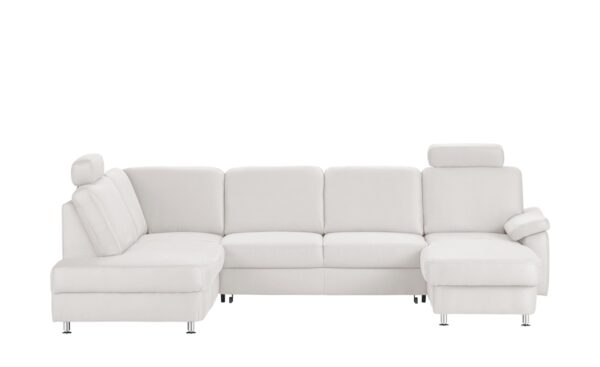 meinSofa Wohnlandschaft creme - Mikrofaser Oliver-S