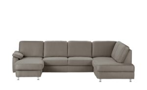 meinSofa Wohnlandschaft grau - Mikrofaser Oliver