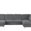 meinSofa Wohnlandschaft grau - Mikrofaser Oliver-S