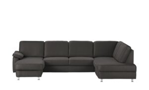 meinSofa Wohnlandschaft anthrazit - Mikrofaser Oliver-S