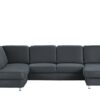 meinSofa Wohnlandschaft blau - Mikrofaser Oliver-S