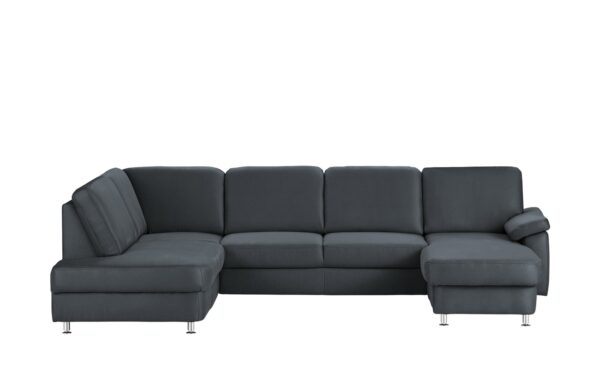 meinSofa Wohnlandschaft blau - Mikrofaser Oliver-S