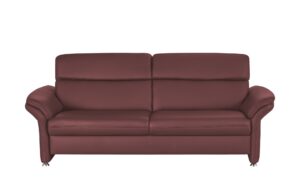 meinSofa Ledersofa dunkelrot - Leder Manon