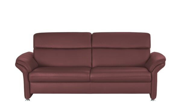 meinSofa Ledersofa dunkelrot - Leder Manon