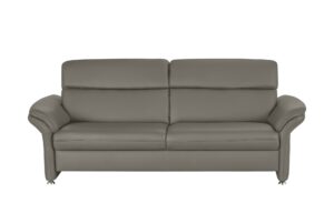 meinSofa Ledersofa grau - Leder Manon