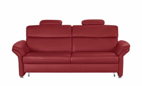 meinSofa Ledersofa rot - Leder Manon