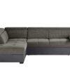 uno Ecksofa dunkelgrau/grau - Mikrofaser/Webstoff Formula