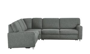 smart Ecksofa grau - Webstoff Valencia