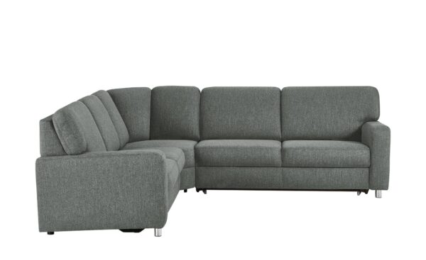 smart Ecksofa grau - Webstoff Valencia