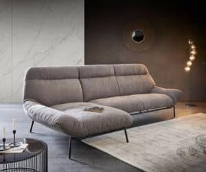 Ecksofa Shape High 305x160 Steingrau Longchair links by ES brand