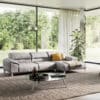 Ecksofa Selenya 305x170 Struktur Steingrau Relaxfunktion Longchair rechts by ES brand
