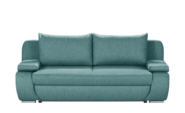 smart Schlafsofa grünblau - Webstoff Borneo